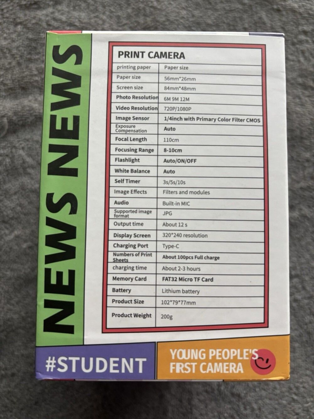 Student Print First Camera - Picture 2 of 5